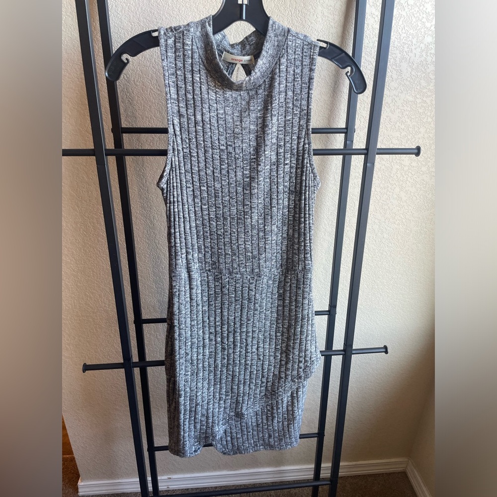 Orange Creek Grey Mock Neck Dress